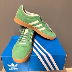 Adidas VL Court 2.0 Green Suede Sneakers